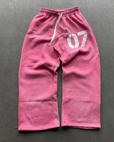 Hearujoy  90s Streetwear Woman Number Pants Y2k Harajuku Running Joggers Sport Casual Trousers Printed Pattern Fashion Hip Hop Street Sweatshirt Pocket